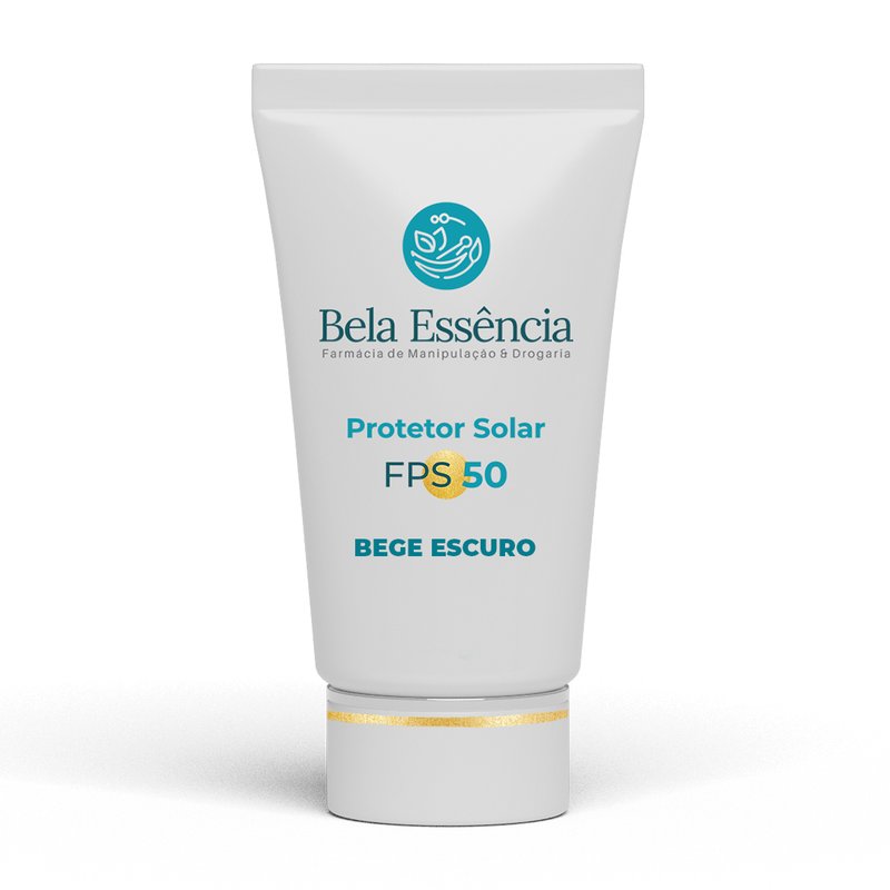 protetor solar bege escuro