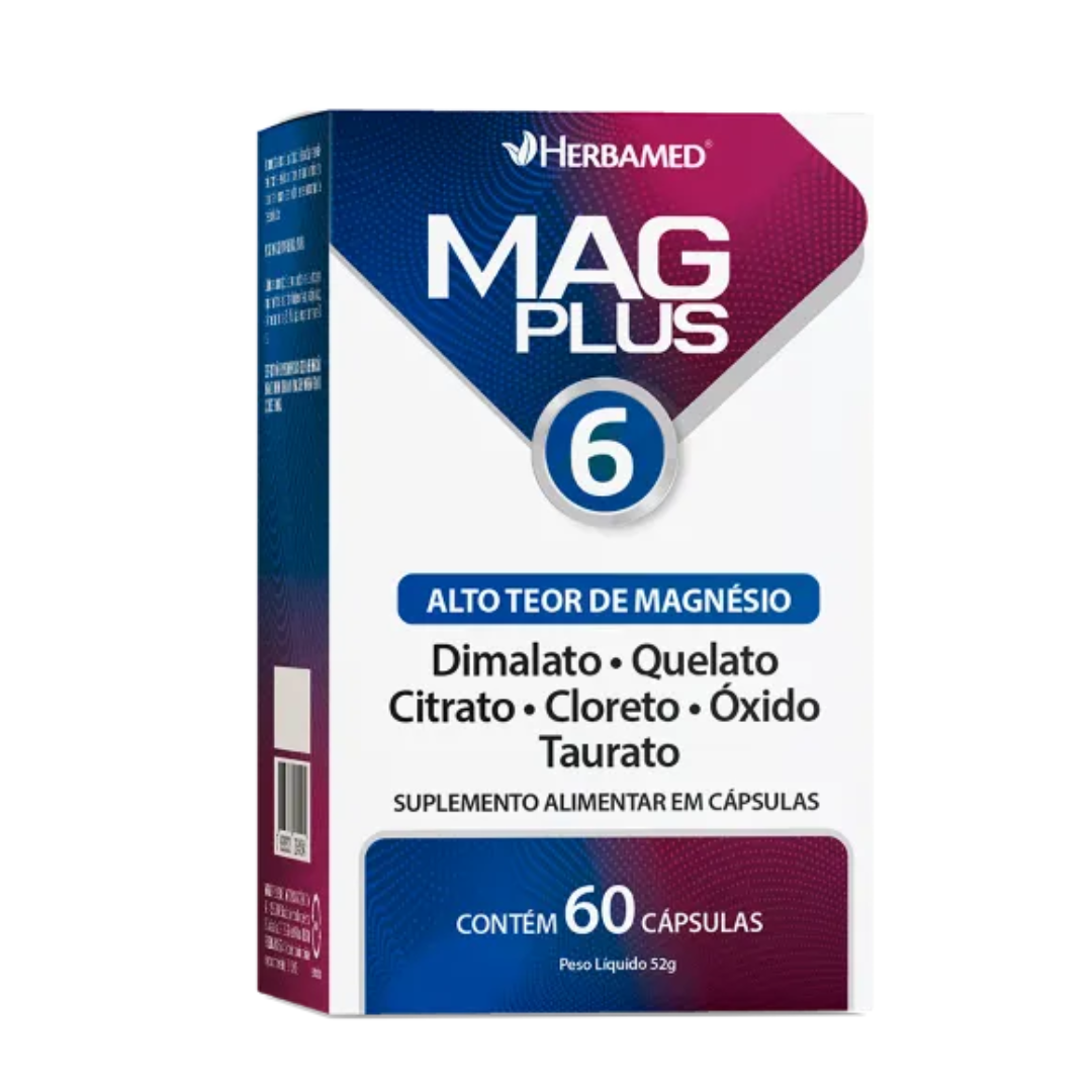Mag Plus 6 60 C psulas Herbamed 60 C psulas
